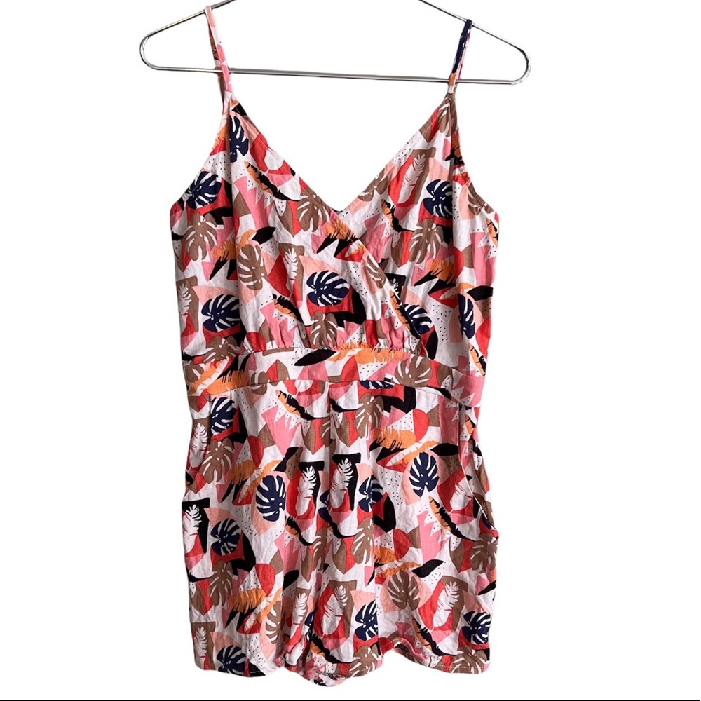 Sadie & Sage Leaf Floral Romper